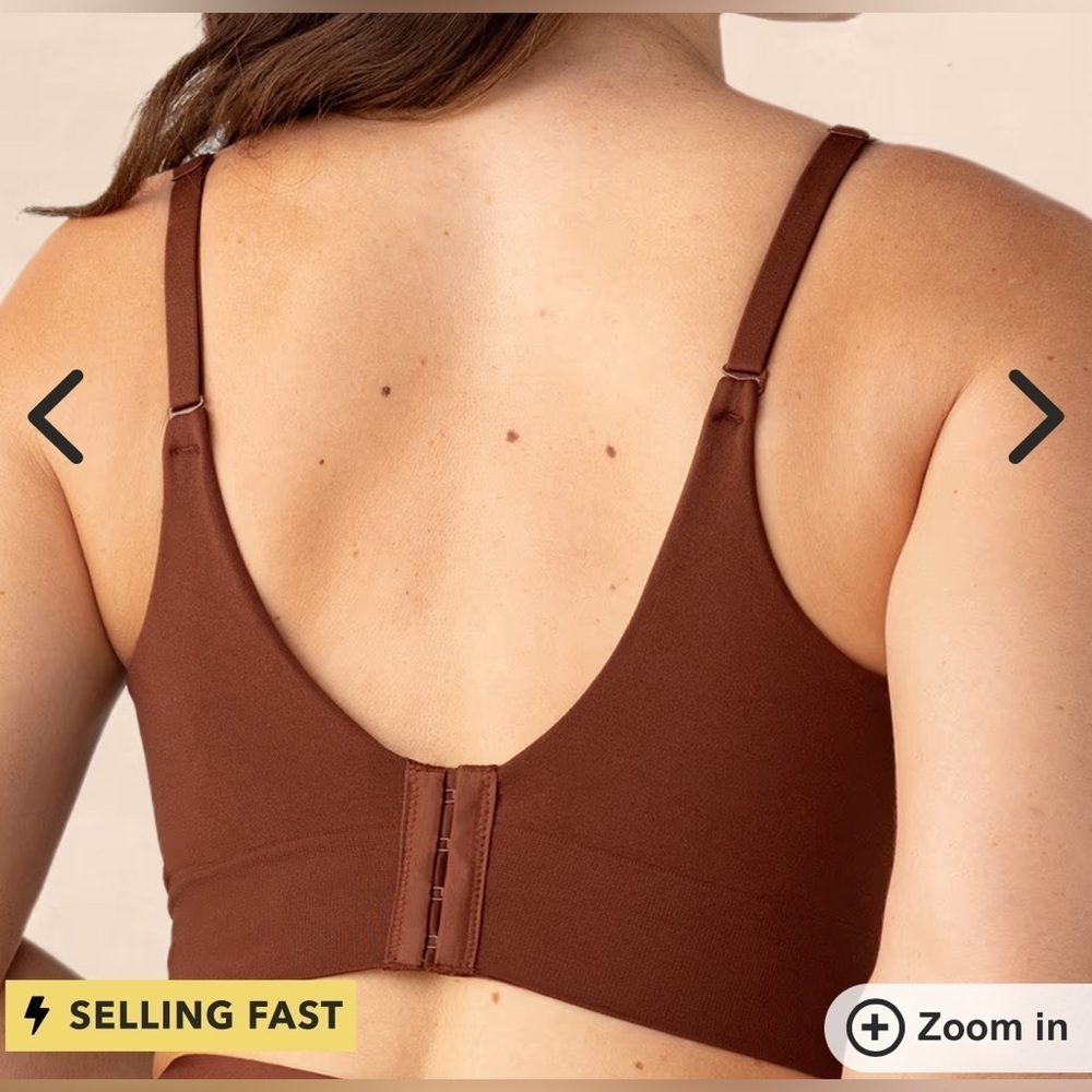 Elegant Brown Seamless Bralette - Picture 3 of 4